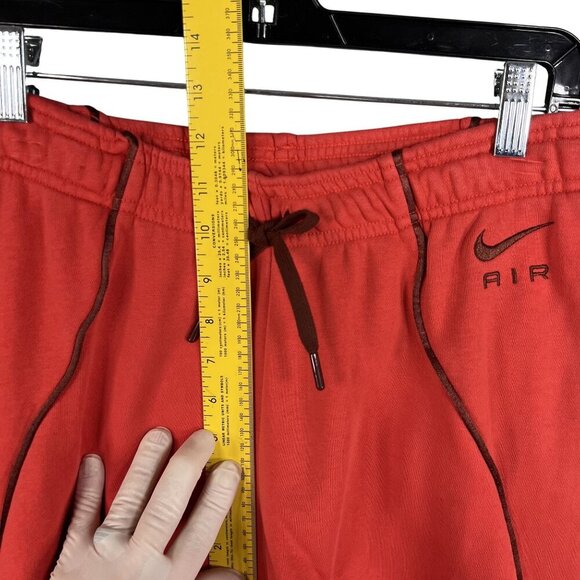 Nike Air Womens M Crimson Tracksuit Cropped Hoodie Joggers Athletic Lounge Set - Picture 13 of 16